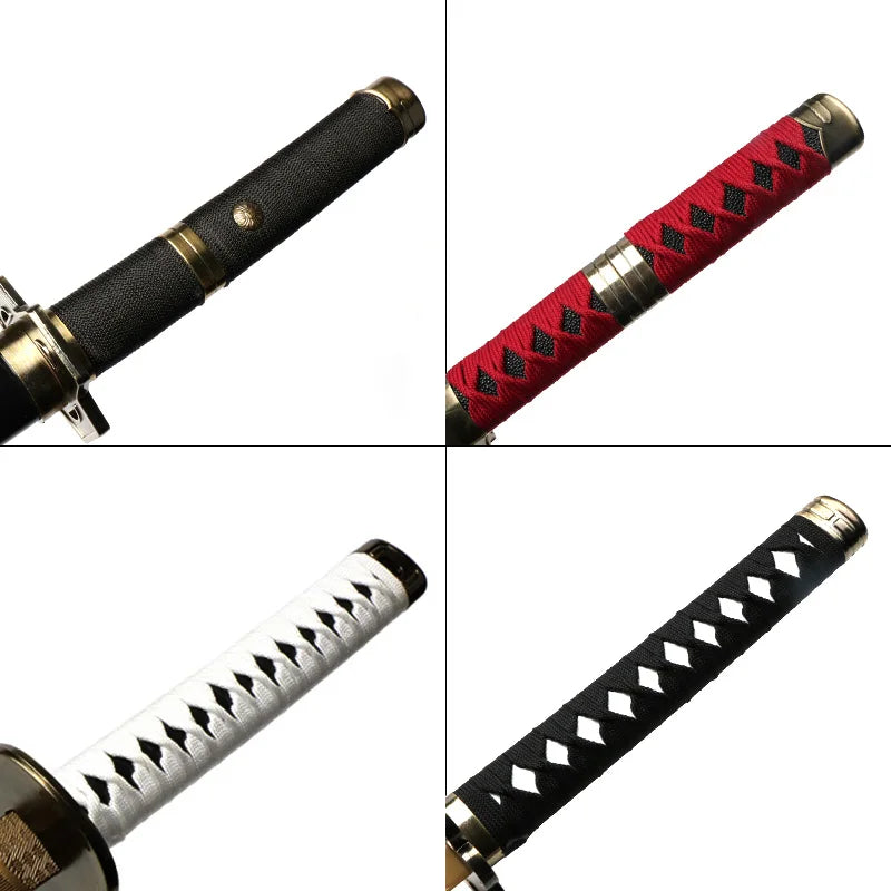 3-pcs Set Roronoa Zoro Swords 104cm Handmade Katana Japanese Anime Cosplay Sword Shusui Enma Kitetsu