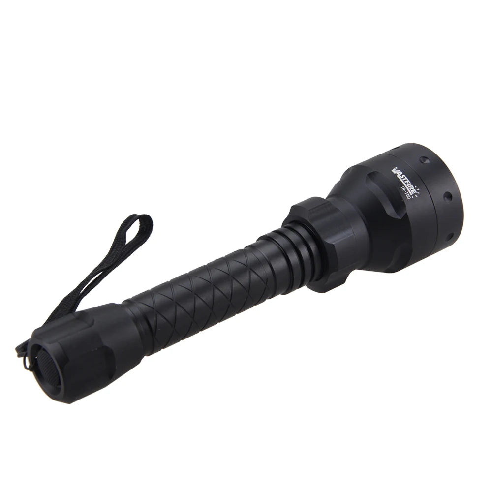 850nm IR Hunting T50 LED Infrared Night Vision Flashlight+25 MM Rifle Mount+2*18650 Battery+Charger