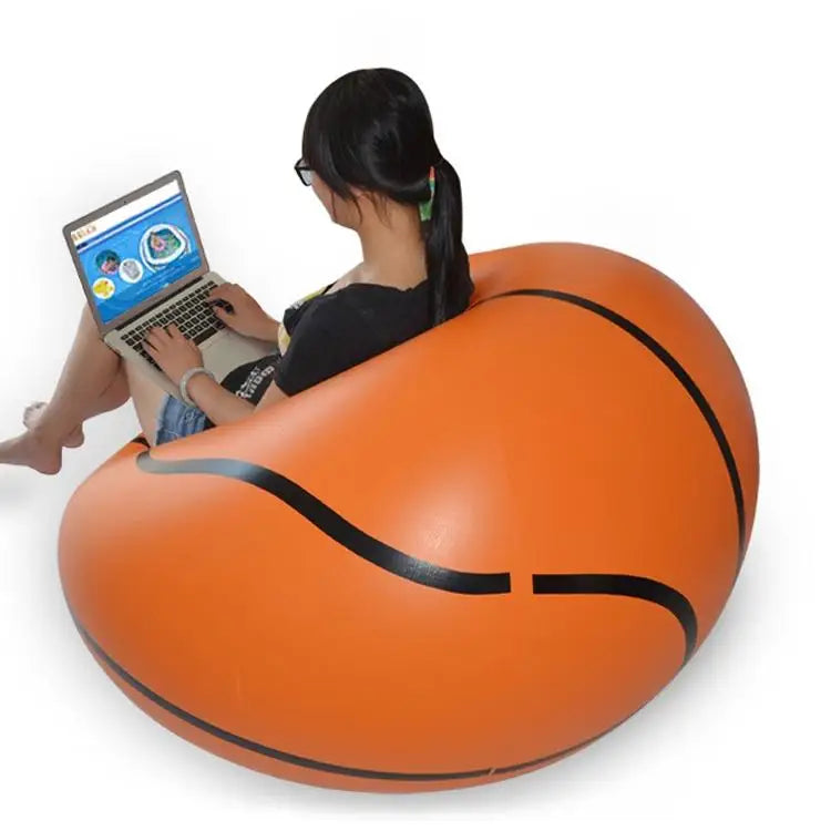 Waterproof PVC inflatable seat chairs,instant air filled bean bag chair,football and soccer ball