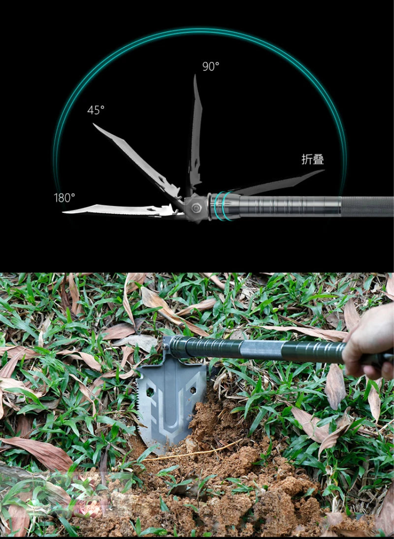 Outdoor Multi-purpose Shovel Garden Tools Folding Military Shovel Camping Defense Security Tools