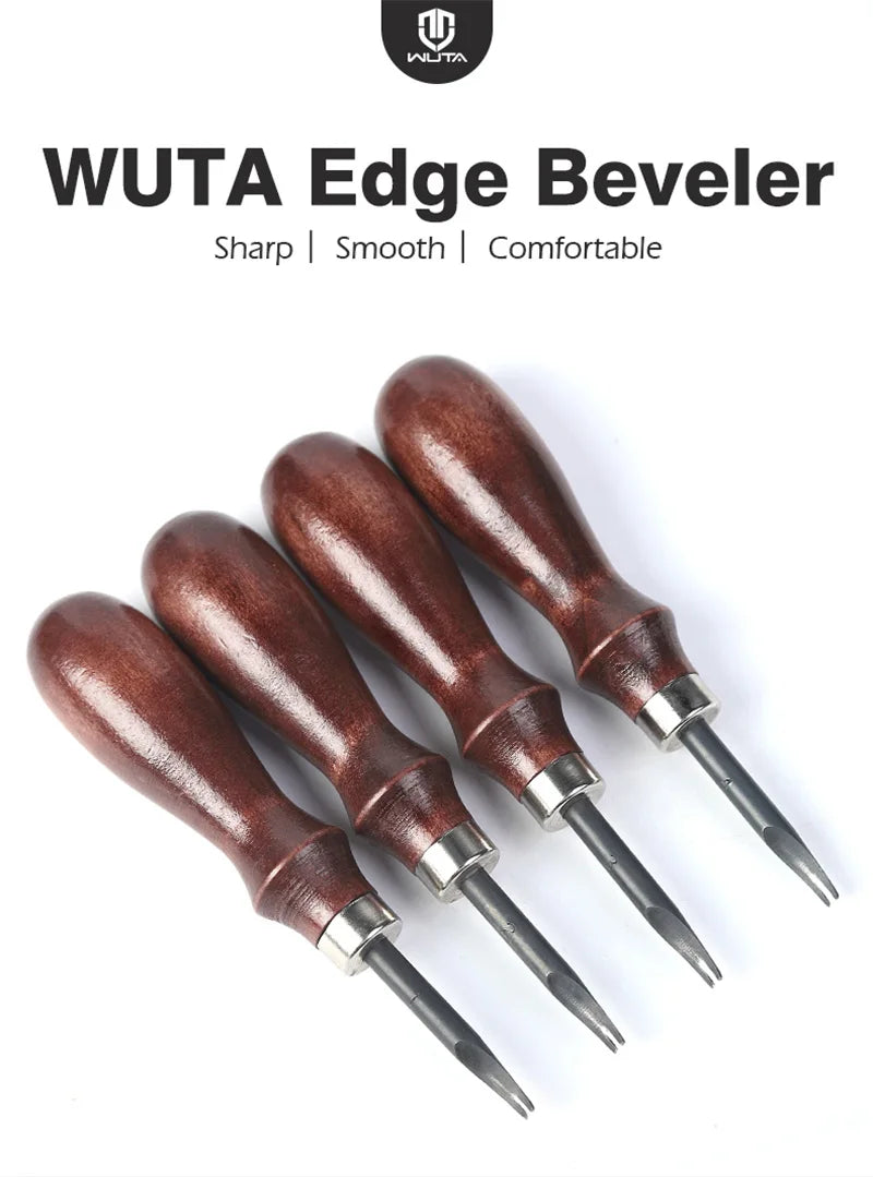 WUTA Sharp Leather Edge Beveler Edge Skiving Polishing Leather Tools /Belt Maker High Carbon Steel
