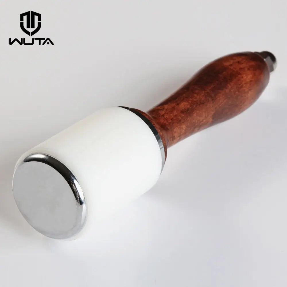 WUTA Professional Leather Carve Hammer 460g Nylon Hammers Mallet Wood Handle For Leathercraft