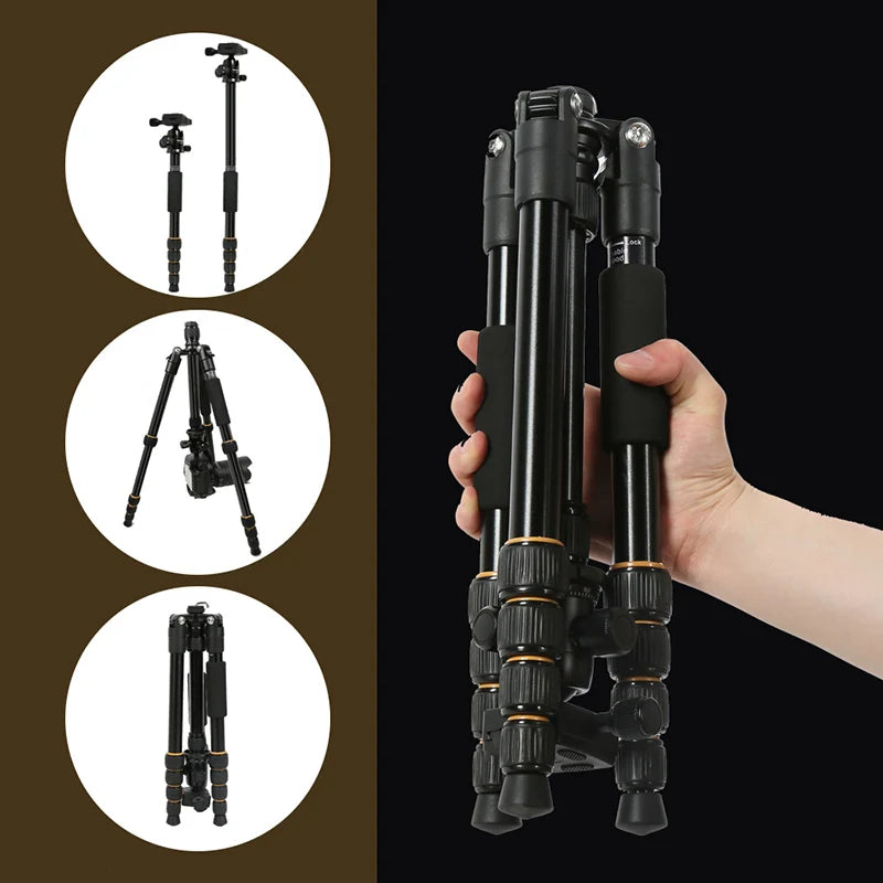 Q666 Professional Camera Tripod  Phone Stand Tripod/Travel Camera Monopod  for DSLR Smartphone