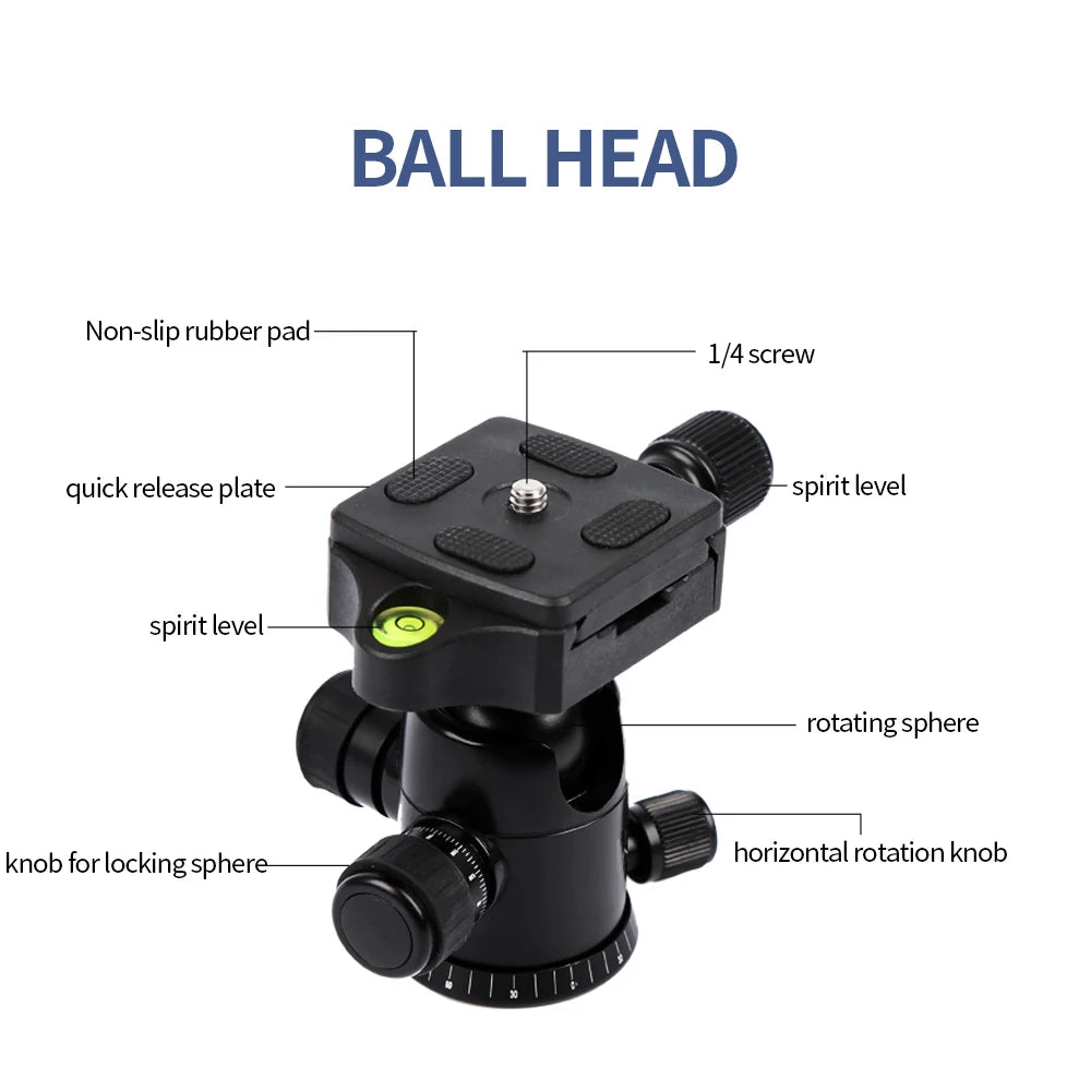 Q666 Professional Camera Tripod  Phone Stand Tripod/Travel Camera Monopod  for DSLR Smartphone