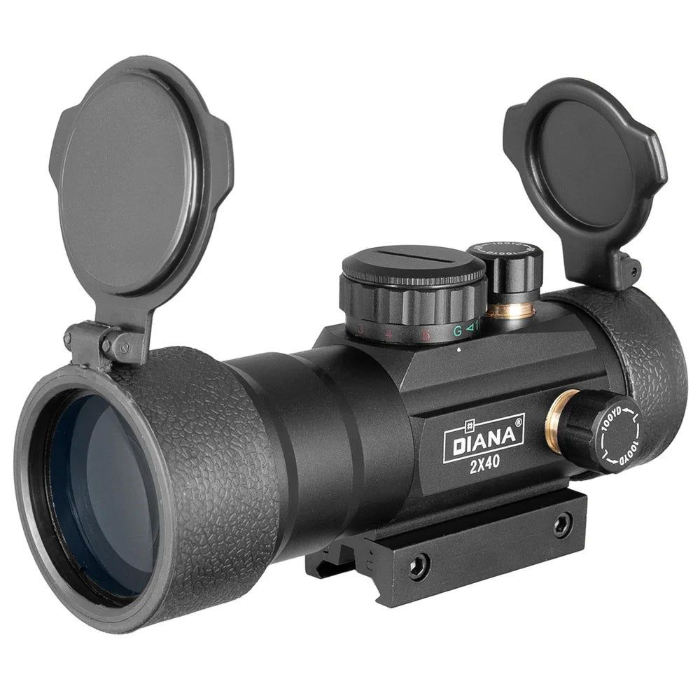 DIANA 3X44 Green Red Dot Sight Scope 1X40 & 3X42 Tactical Optics Riflescope Fit 11/20mm Rail 1X40