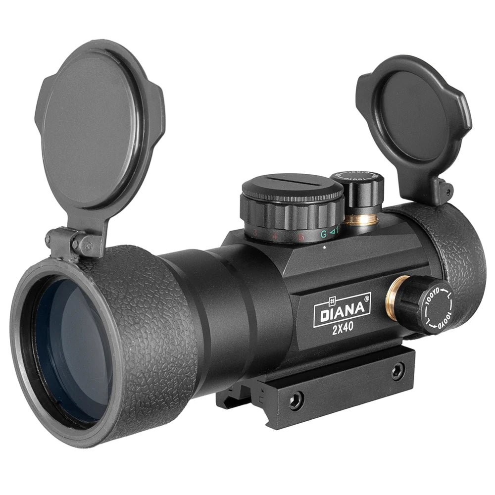DIANA 3X44 Green Red Dot Sight Scope 1X40 & 3X42 Tactical Optics Riflescope Fit 11/20mm Rail 1X40