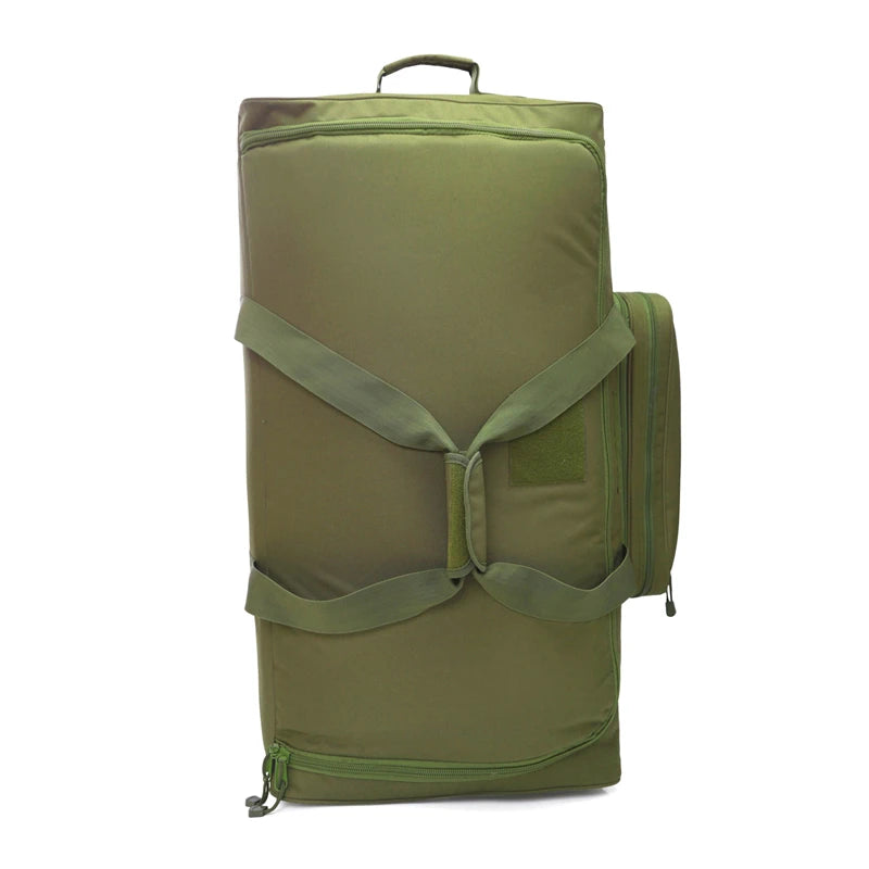 124L Large Capacity Outdoor Camping Travel Bag Large Trolley Case Waterproof Nylon Military Bag