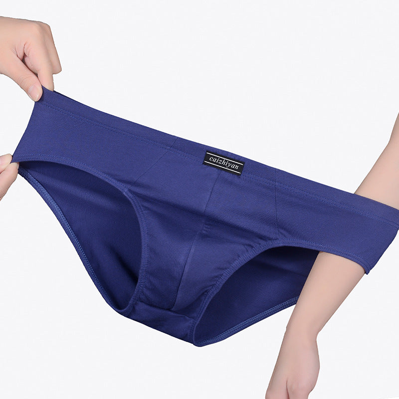 Carefully Selected Pure Cotton Men's Underwear Plus Size Briefs Breathable Sweat-Absorbent Wholesale