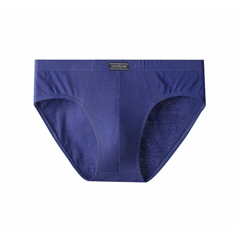 Carefully Selected Pure Cotton Men's Underwear Plus Size Briefs Breathable Sweat-Absorbent Wholesale