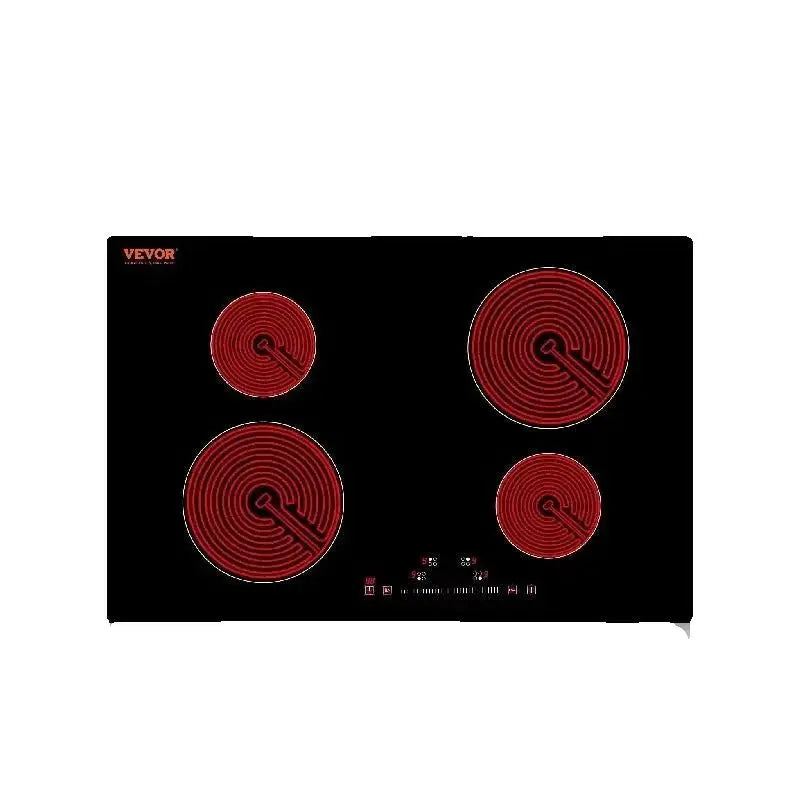 SucceBuy 2/4/5 Burners Built-in Induction Stove Top 12/24/30" Ceramic Glass Electric Cooktop