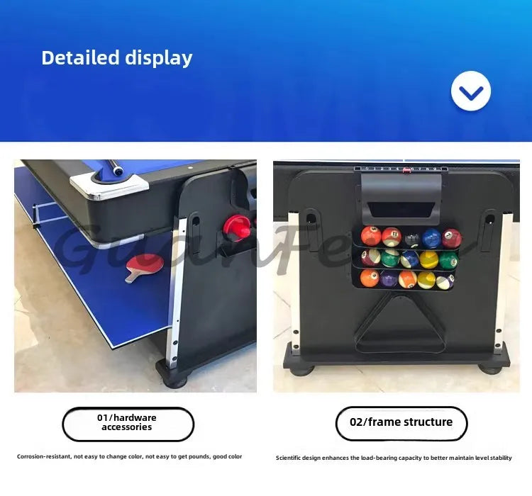 Four-in-one Pool Table Multi-function Automatic Household Indoor Table Tennis Table Two-in-one