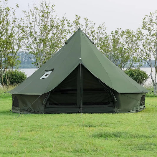 Spacious Yurt with Stove Jack, Large Glamping Tents for Four to Eight People, Four Season Shelter