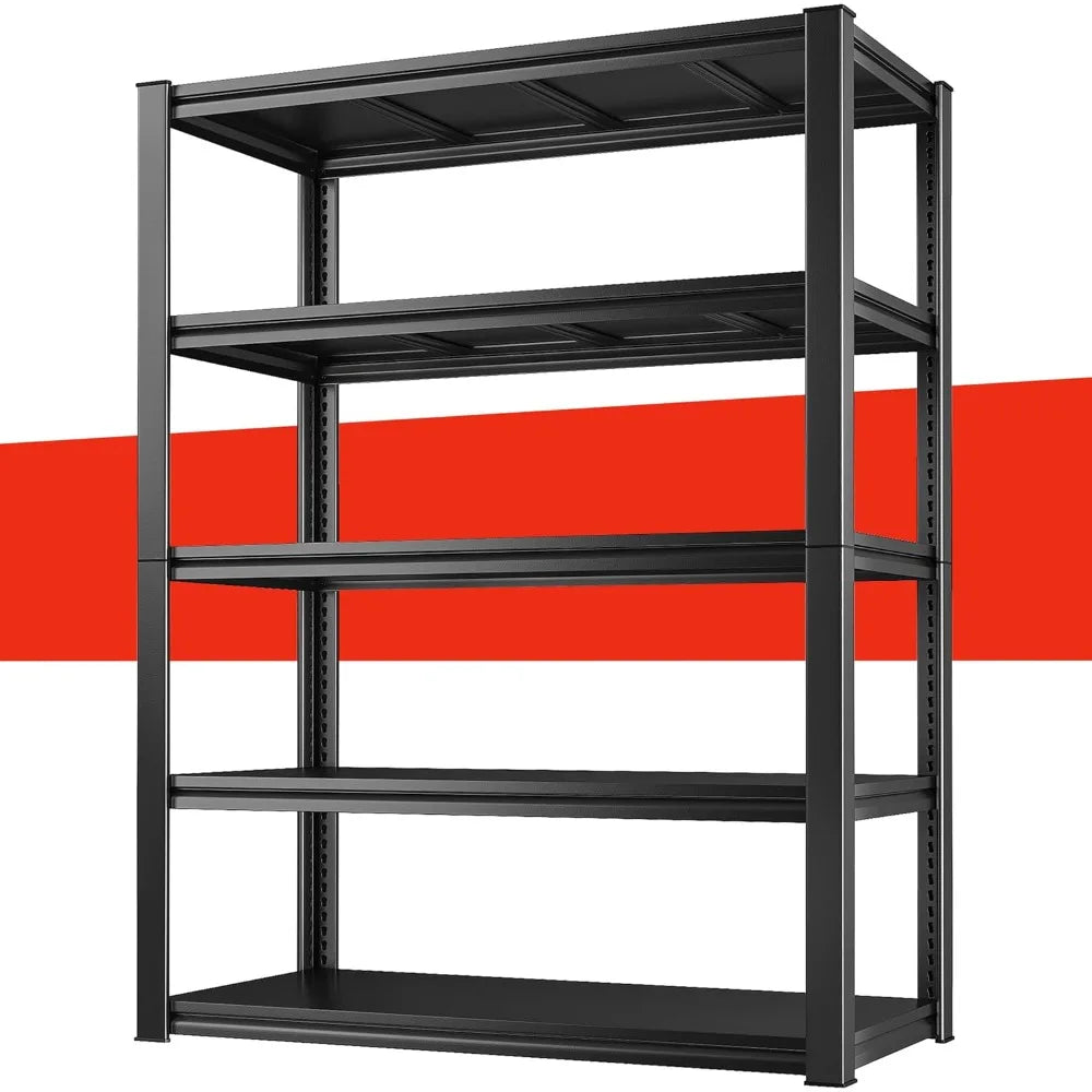 Garage Shelving Heavy Duty Storage Shelves 2000LBS Adjustable Garage Storage Shelves 5 Tier Metal