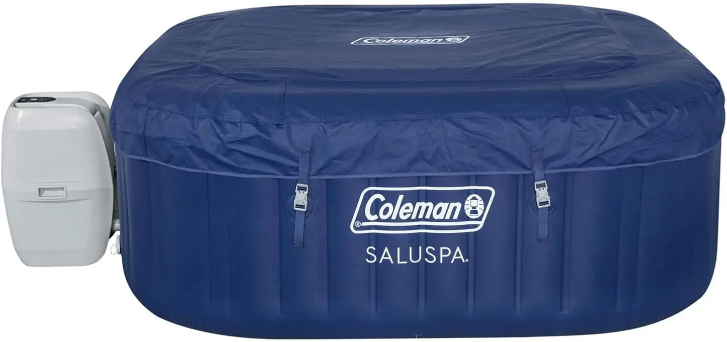 Atlantis AirJet 4 to 6 Person Inflatable Hot Tub Square Spa 114-140 Jets, COLEMAN SALUSPA