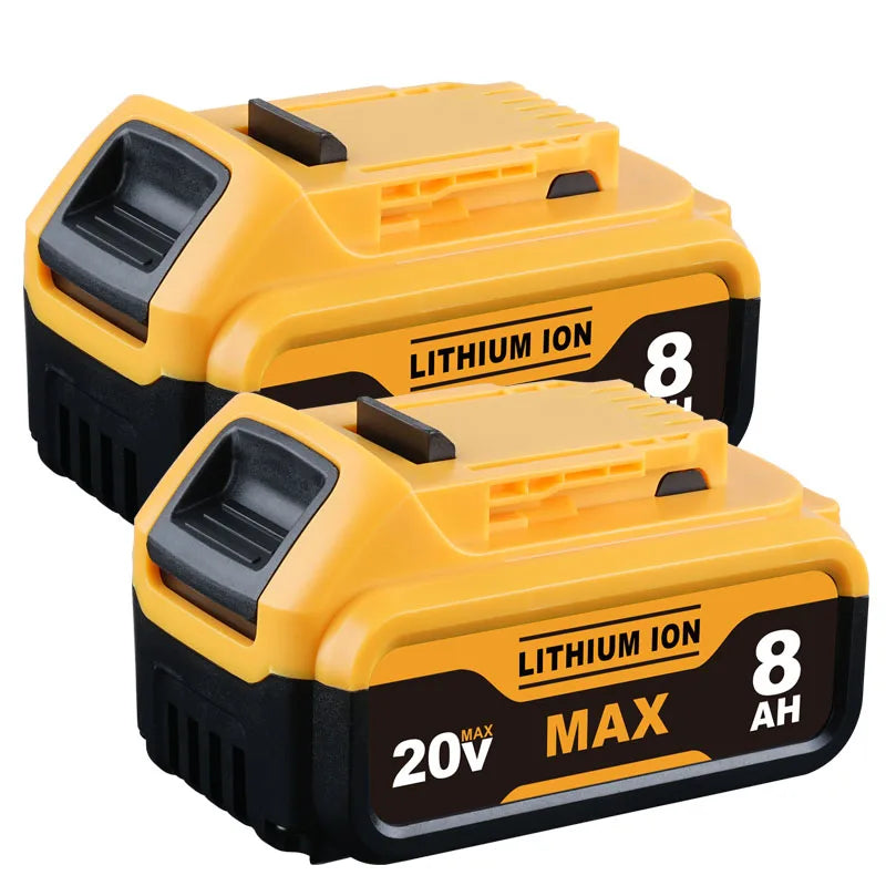 Vanon 1/2Pack DCB205 8.0Ah 20V Lithium Ion Battery 20V DCB201 DCB203 DC20 DCB206 DeWalt/20V Clone