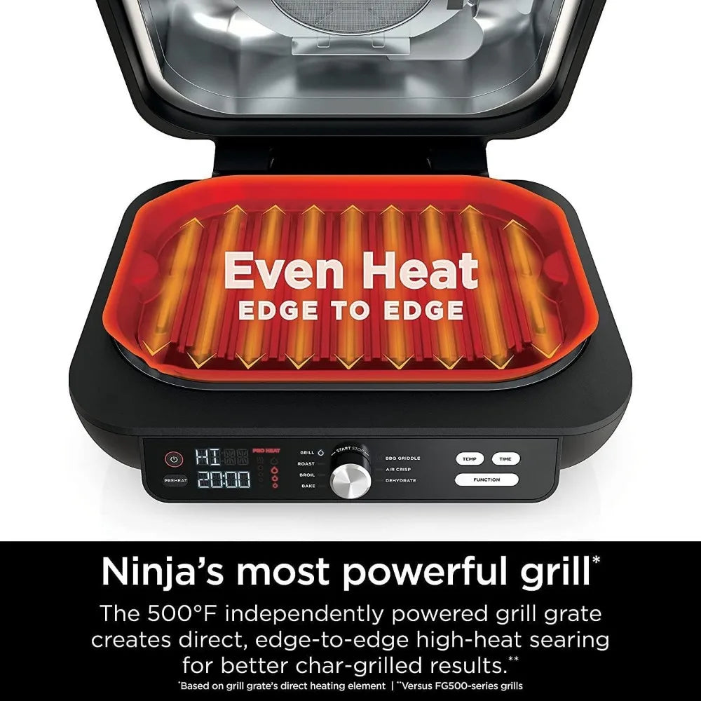 IG601 Foodi XL 7-in-1 Electric Indoor Grill /Opened or Closed, Air Fry, Dehydrate & More NINJA