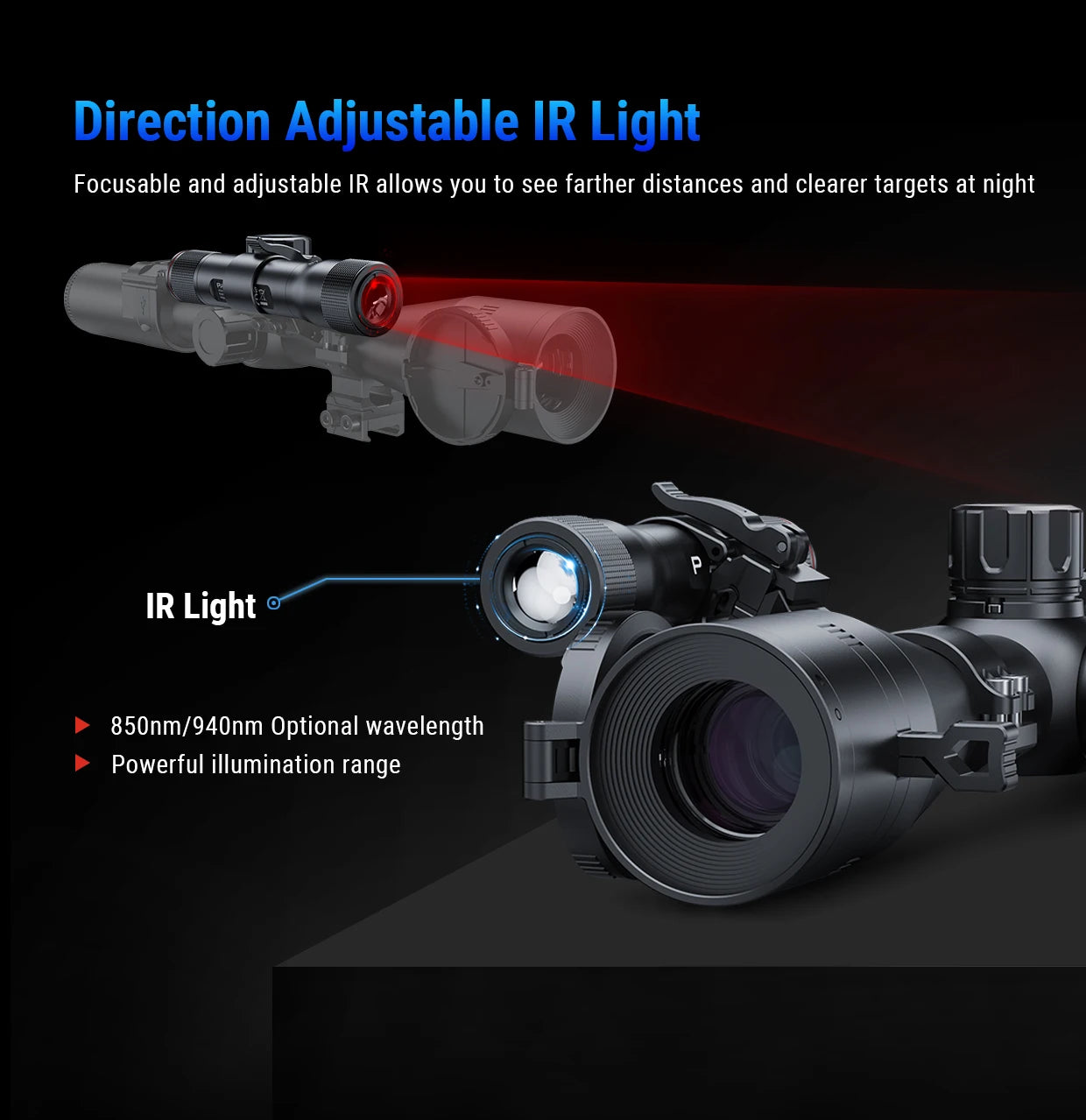 PARD DS35-50/ DS35-70 +TL3 Night Vision Scope Hunting Optics Long Eye-relief Display 2560*1440px