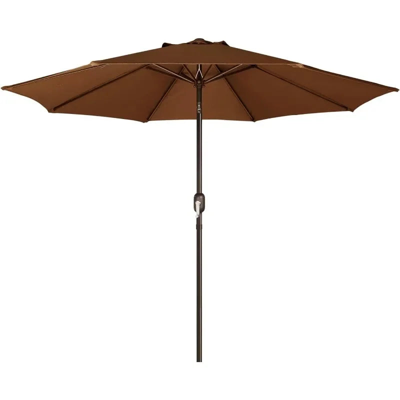 9' Outdoor Patio Umbrella, Outdoor Table Umbrella, Yard Umbrella, Market Umbrella with 8 Sturdy Ribs