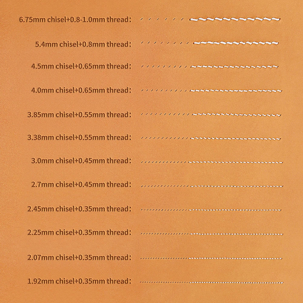 WUTA 1pc High Quality Sharp Leather Chisel French Style Pricking Iron Die-steel/ Punching Tool