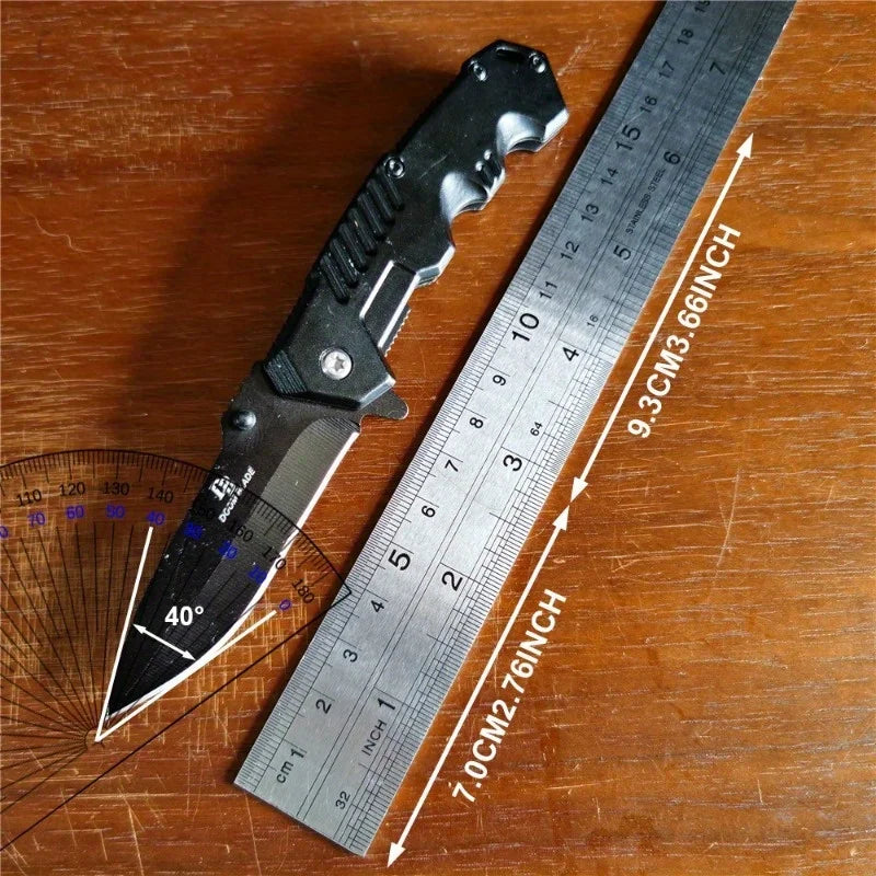 DoomBlade Steel Handle Folding Knife Outdoor Camping Pocket Kitchen EDC Utility Knife