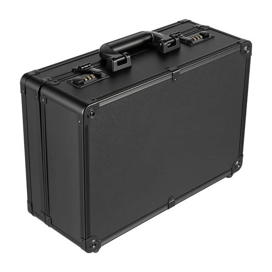 Aluminum Alloy Barber Tool Box Multi Compartment Storage Case Portable Hairstylist Scissor Clipper Comb Hair Dryer Organizer Case