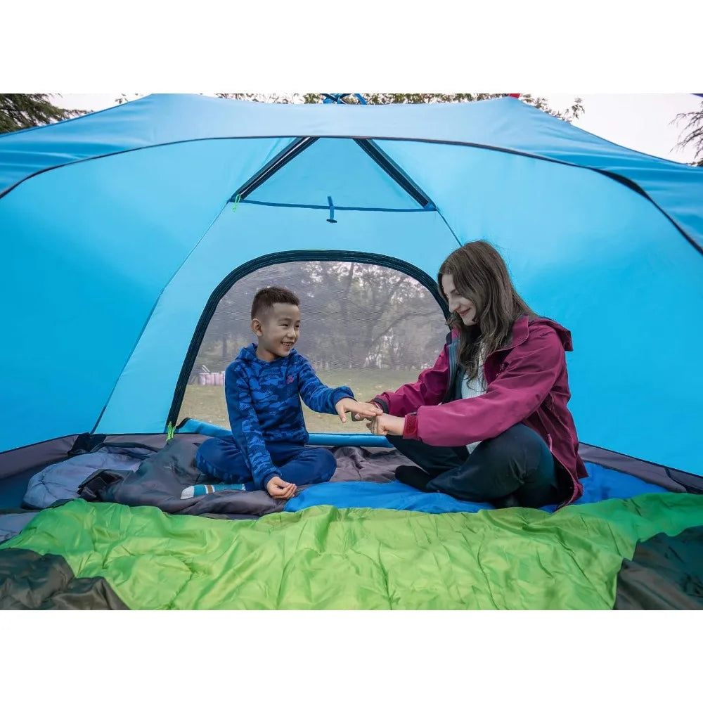 2／4 Person Camping Tent Outdoor Waterproof Family Large Tents 2/4 People Easy Setup Tent