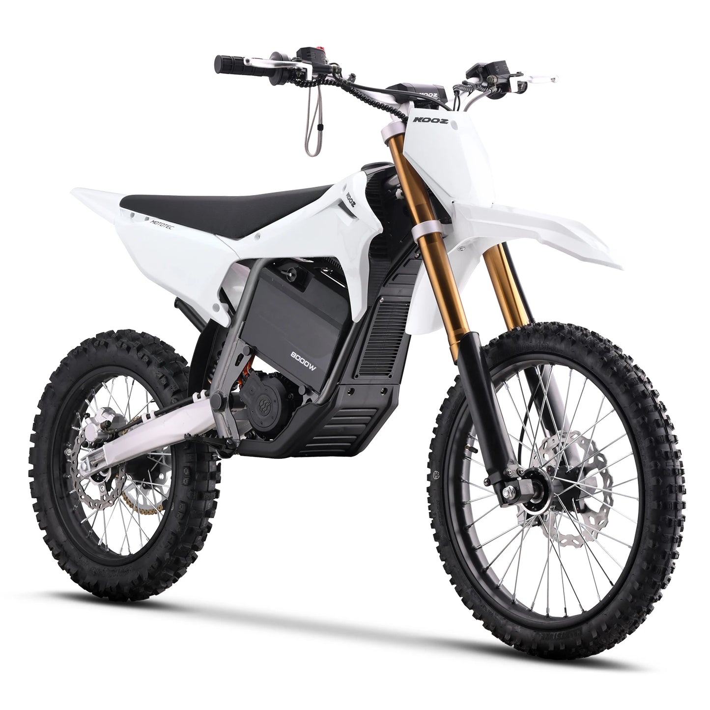KOOZ HP131E-L 72V 8000W Pro Electric Dirt Bike 3 Speed Electric Motorcycle- 56 MPH w/19"/16" Tires.