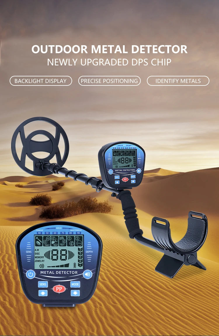 Professional high-sensitivity underground metal detector/LCD target identification
