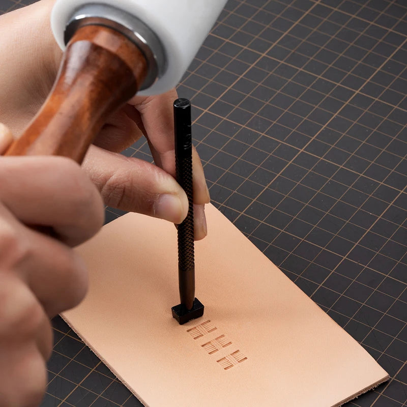 WUTA Leather Stamping Tools Skin Stamps Kit Carving 20Pcs Patterns Craft Embossing Punch Set