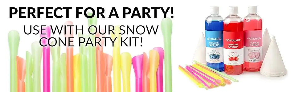 Nostalgia Snow Cone Shaved Ice Machine Retro Cart Slushie Machine Makes 48 Icy Treats W/Metal Scoop