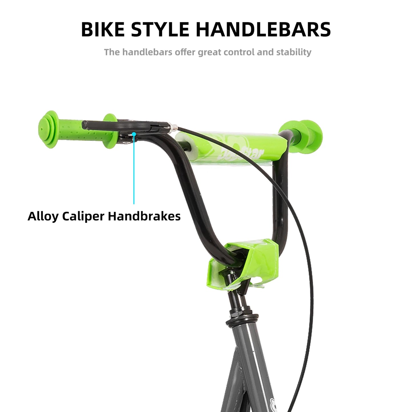 JOYSTAR Kick Scooter for Ages 5-9 Years Old Kids with 12 Inch Front and Rear Wheel, Rear V-Brake