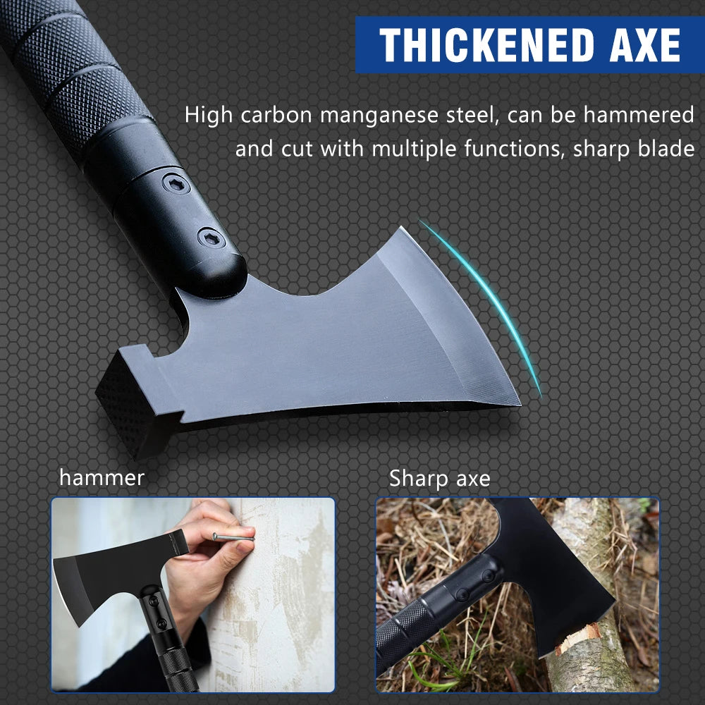 Multi-function Survival Axe Portable Foldable Tactical Tomahawk Outdoor Camping