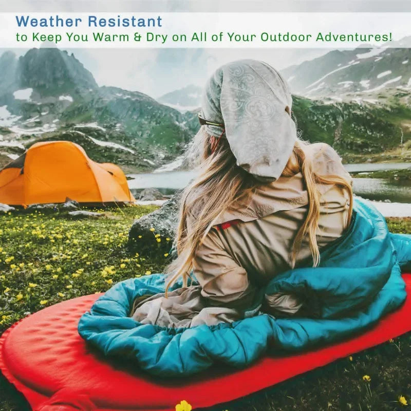 XL Sleeping Bag - 32F Comfort Rated 3-Season Envelope-Style Sleep Bag with Hood