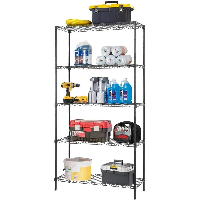 Storage Shelves 2100Lbs Capacity, 6-Shelf on Casters 48" L×18" W×72" H Commercial Wire Shelving Unit