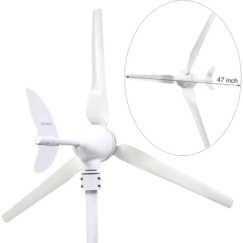 Wind Turbine Generator 400W 12V, Wind Generator Kit with Charge Controller, Wind Power generator