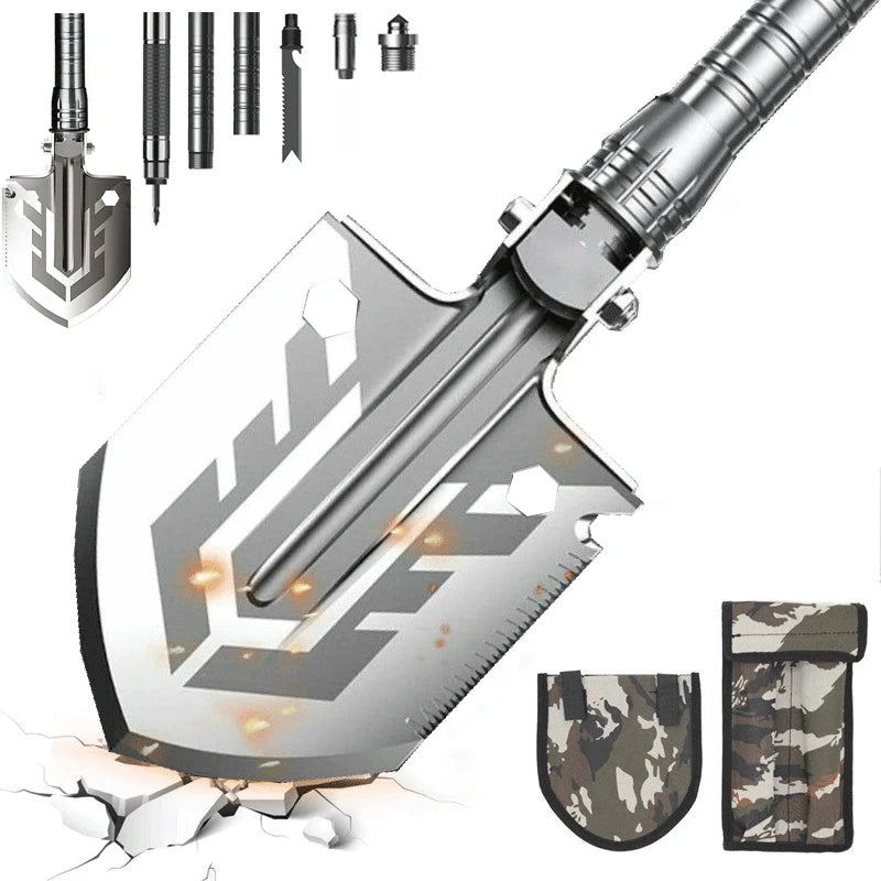 Outdoor Survival Shovel Portable Tactical Shovel Set Garden Multi-Tool Military Fold Up Shovel