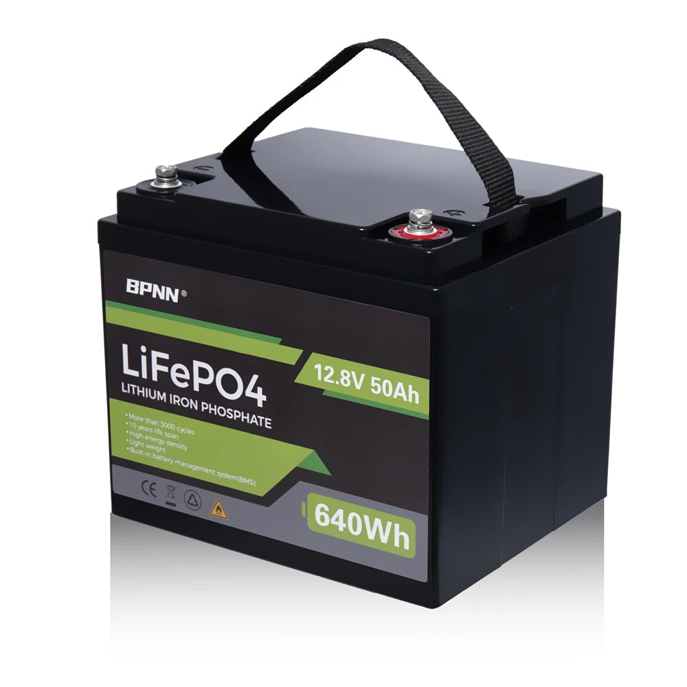 12V 200Ah 100Ah 50AH LiFePO4 Battery with BMS Lithium Iron Phosphate Batteries Pack for Solar Boat Golf Cart Wind Solar Energy