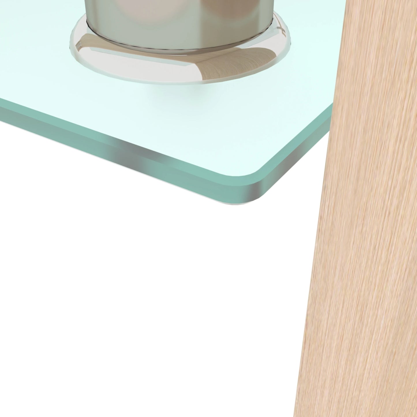 Rectangle Black Glass Coffee Table, Clear Coffee Table, Modern Side Center Tables/Furniture