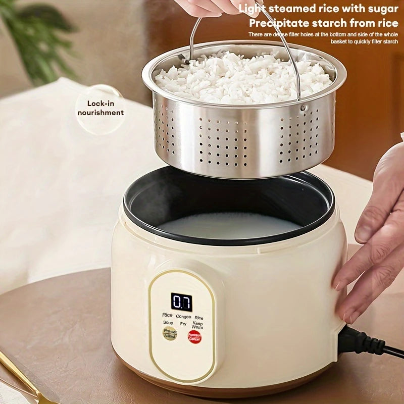 1.8L Electric Rice Cooker Portable Multi Cooker Household Rice Pot Non-Stick Smart Low Sugar