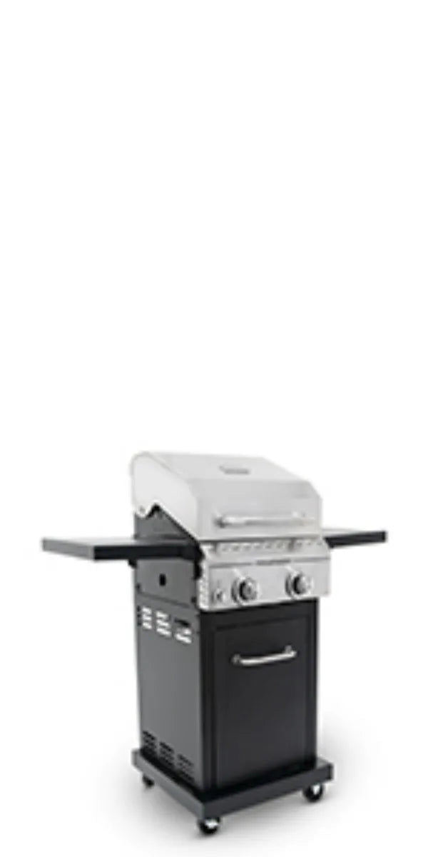 2-Burner Propane Barbecue Gas Grill w/ Foldable Side Tables