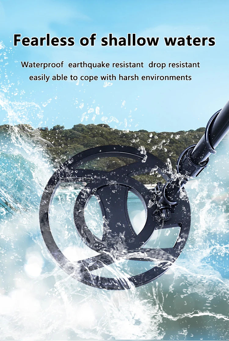 Professional high-sensitivity underground metal detector/LCD target identification