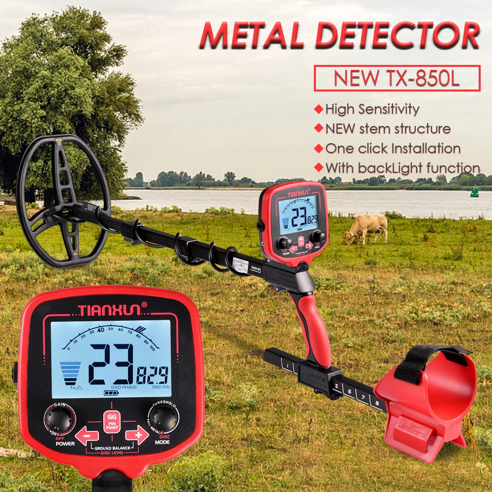 TIANXUN TX-850L Metal Detector Professional Underground Depth Metal Detector Gold Treasure Hunter