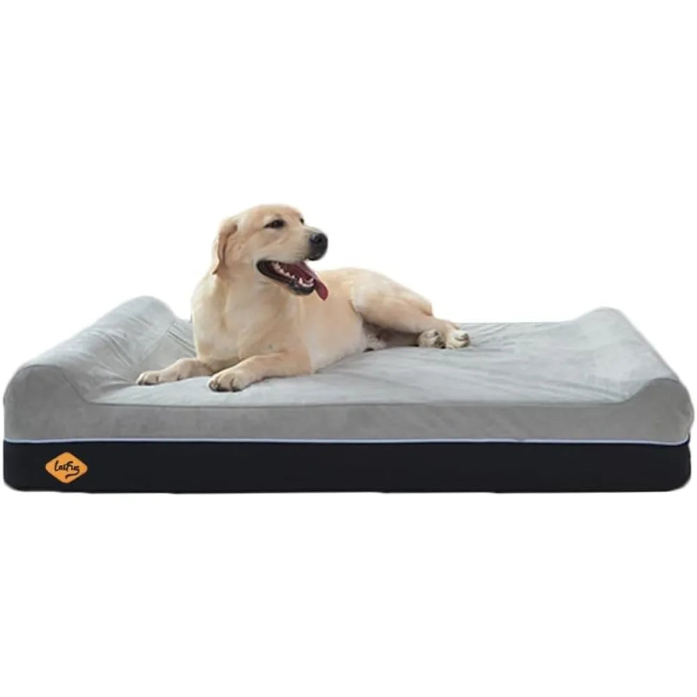 Orthopedic Memory Foam Extra Large Dog Bed Durable Water Proof Liner & Removable Washable