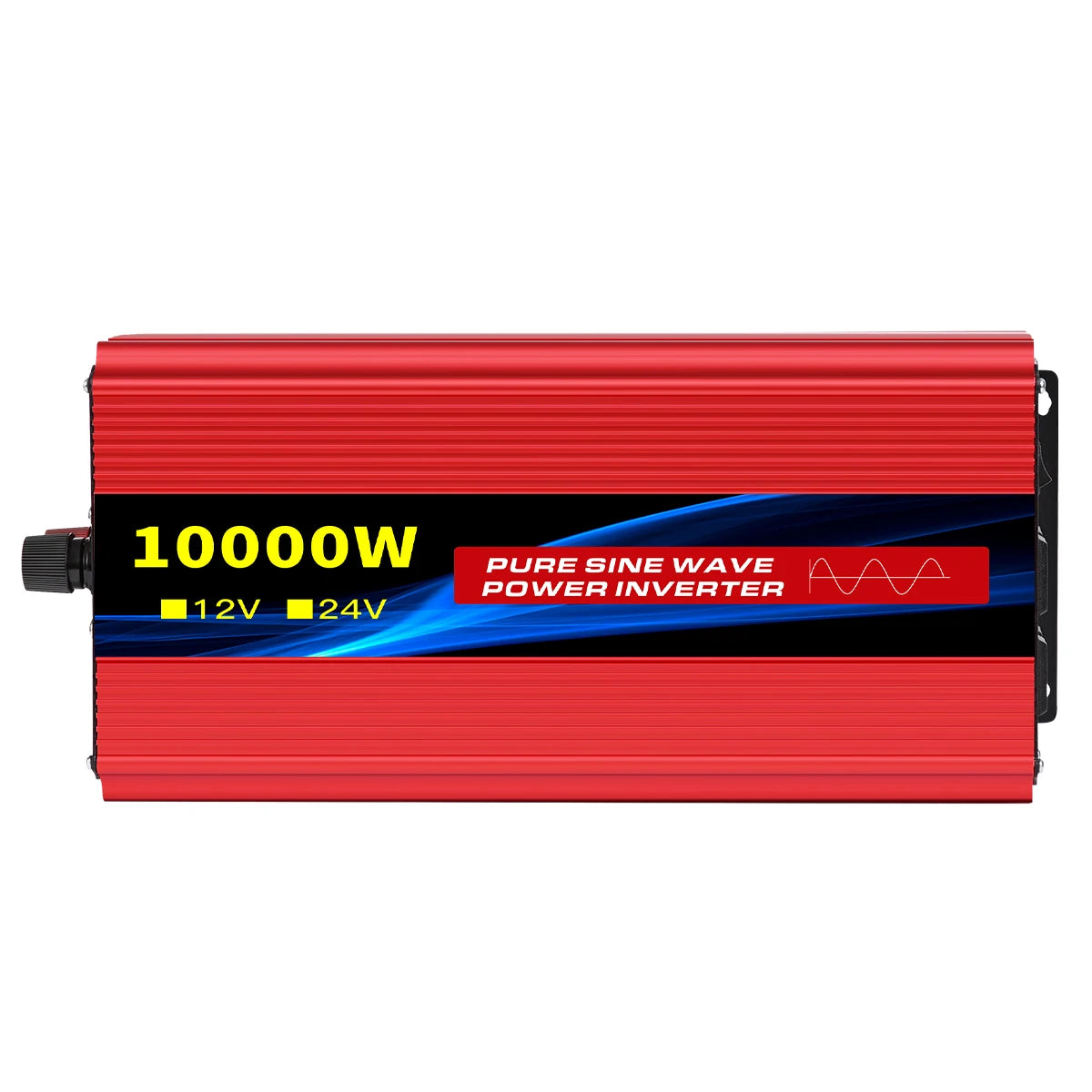 Power Inverter 10000W DC12V to AC110V 60HZ Pure Sine Wave Inverter w/LCD Display Remote 4AC Outlets