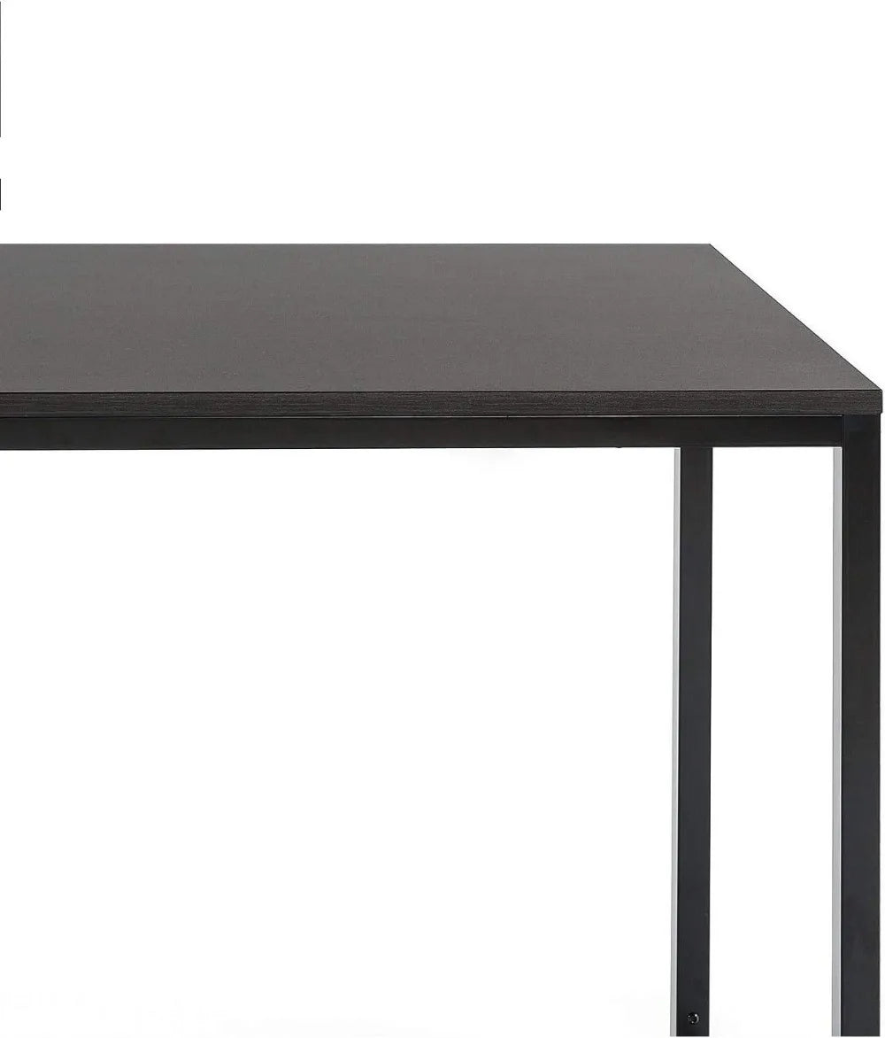 ZINUS Jennifer 55 Inch Black Frame Desk, Computer Workstation, Office Desk, Easy Assembly