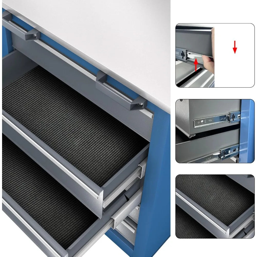 5 Drawer/7 Drawer/8 Drawer Rolling Tool Box (with Connecting Buckle), Combination Tool Box