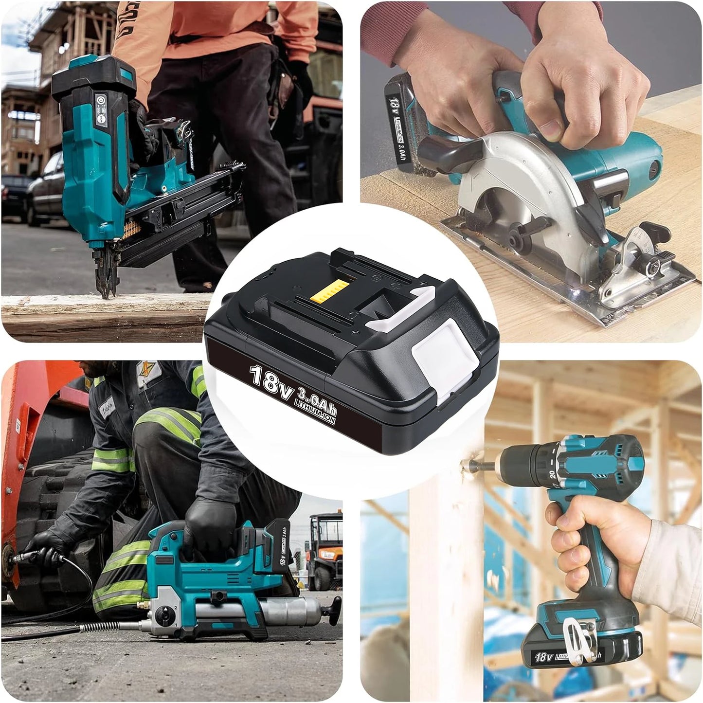 VANON 1/2/4Pcs 3.0Ah BL1830-Makita 18V BL1815 BL1850 BL1860 BL1890+DC18RC 14.4-18V 3A Charger