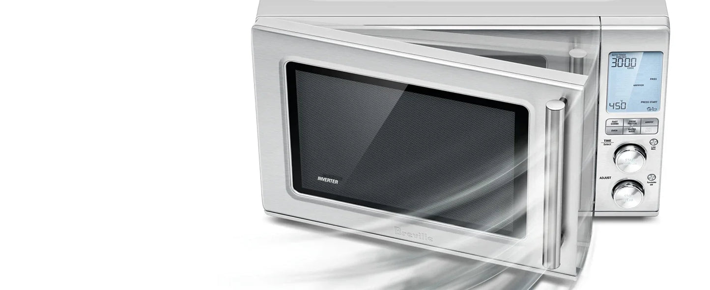 Breville-Combo Wave 3-in-1 Microwave Oven, Air Fryer and Toaster  Brushed Stainless Steel, BMO870BSS1BUC1