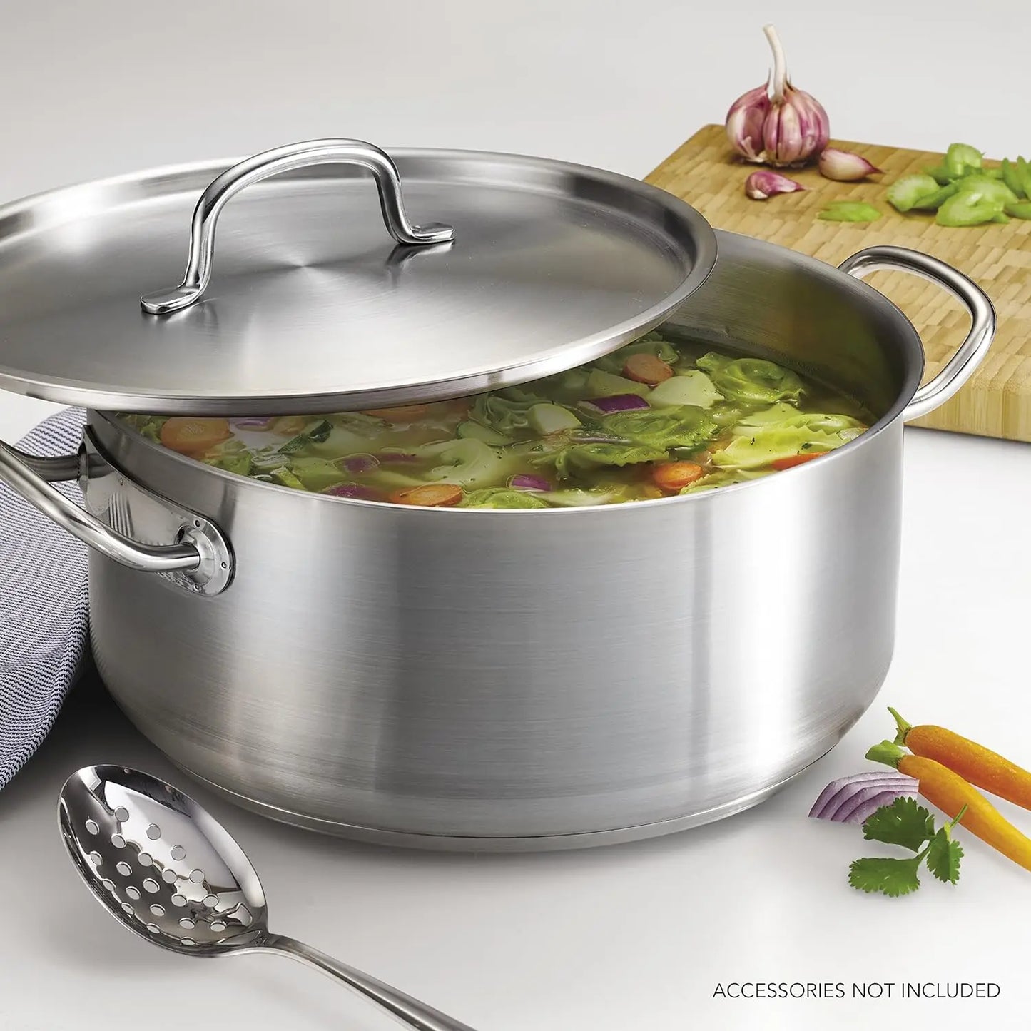 Tramontina Covered Dutch Oven Pro-Line Stainless Steel 9-Quart