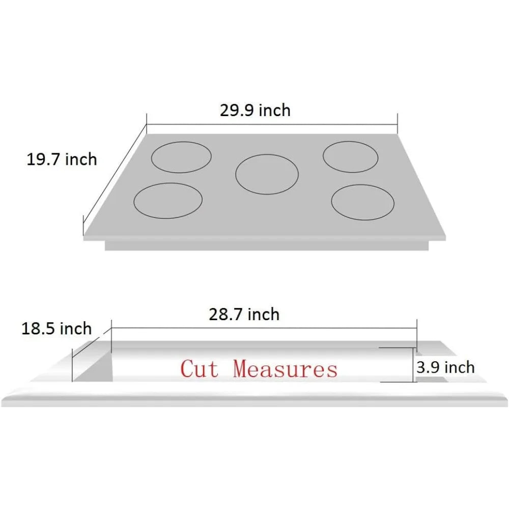 Deli-Top 30" Cooktop Dual Fuel Sealed 5 Burners Cooktop Drop-In Stainless Steel Hob Gas DK257-A01